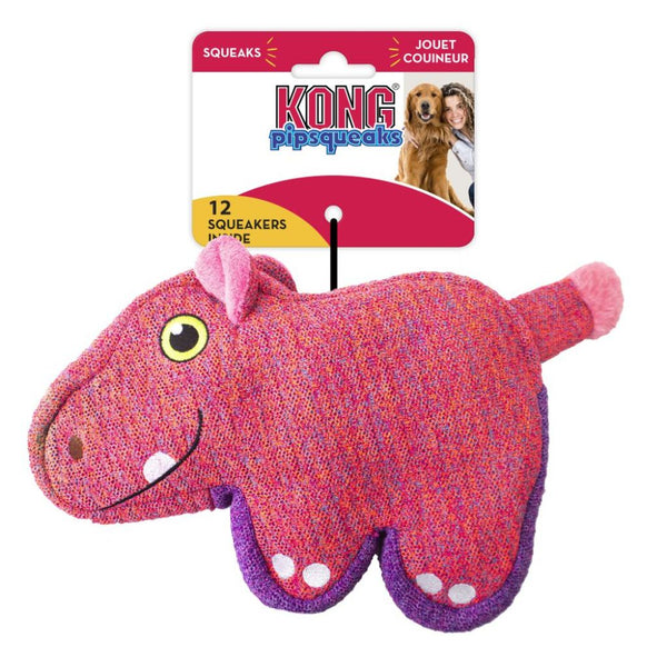 Kong PipSqueaks Hippo Dog Toy