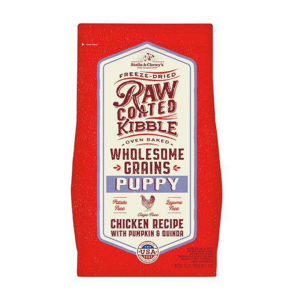 Stella & Chewy's Freeze-Dried Raw Coated Wholesome Grains Puppy Chicken Recipe with Pumpkin & Quinoa Dry Dog Food (2 Sizes)