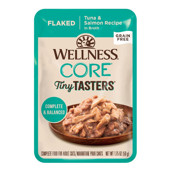 Wellness Core Tiny Tasters Flaked Tuna & Salmon Wet Cat Food, 50g