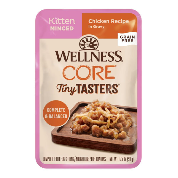 Wellness Core Tiny Tasters Kitten Minced Chicken Wet Cat Food, 50g