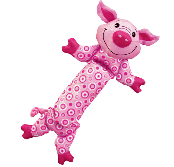 Kong Stretchezz Pig Dog Plush Toy