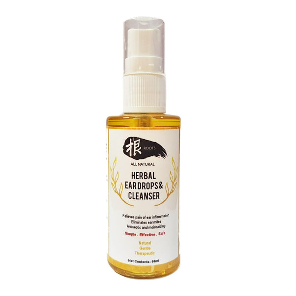 Roots All Natural Herbal Ear Drop & Cleaner, 60ml