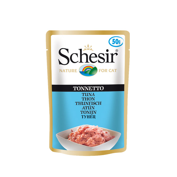 Schesir Tuna in Jelly Pouch Wet Cat Food, 50g