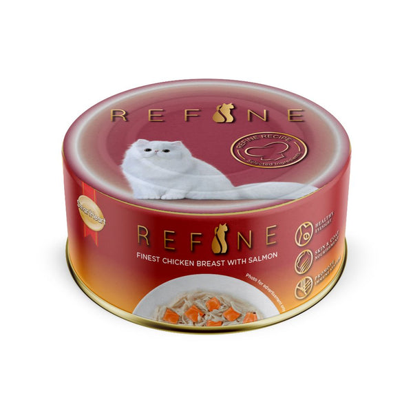 SmartHeart Chicken Breast with Salmon Wet Cat Food, 80g