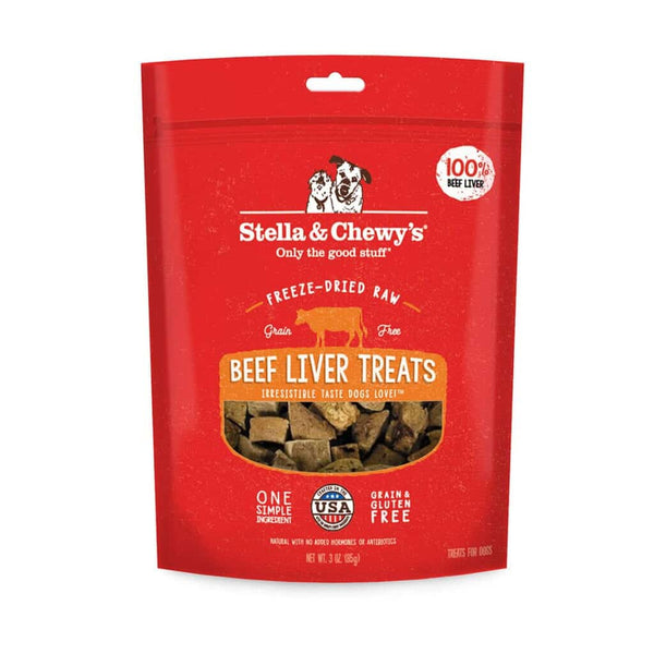 Stella & Chewy's Single Ingredient Beef Liver Freeze-Dried Dog Treats, 3oz