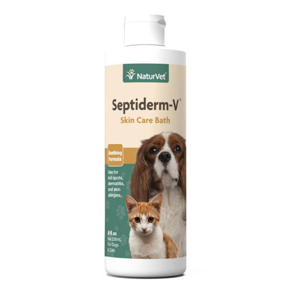Naturvet Septiderm-V® Soothing Formula Skin Care Pet Shampoo, 236ml