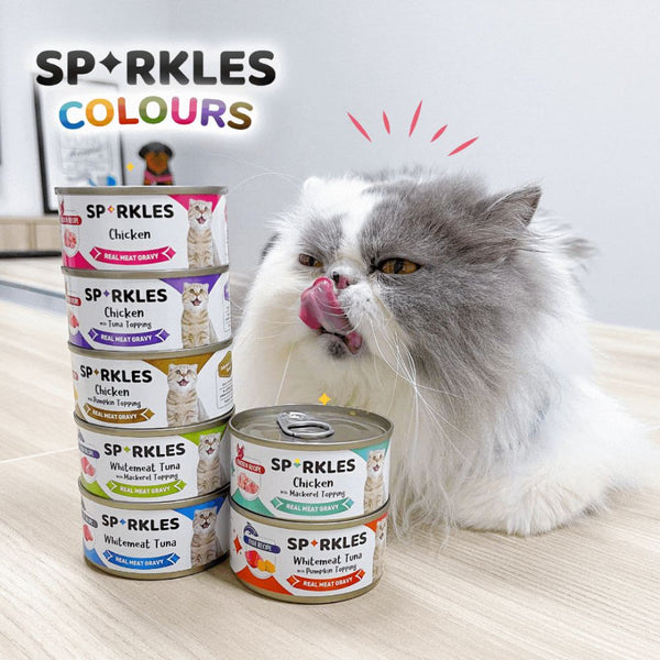 [MIX & MATCH] Sparkles Colours Assorted Wet Cat Food, 70g x 24