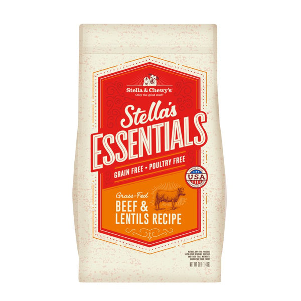 Stella & Chewy's Stella's Essentials Grain-Free Beef & Lentils Dry Dog Food (2 Sizes)