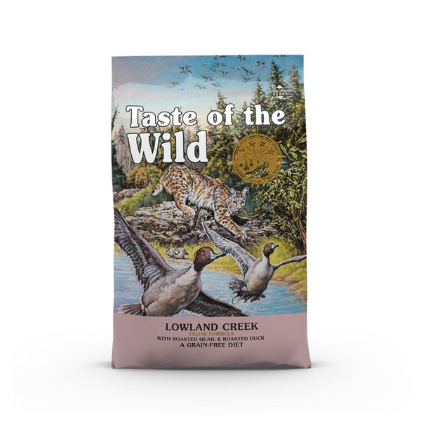 Taste Of The Wild Lowland Creek Recipe with Roasted Quail & Duck Dry Cat Food (2 Sizes)