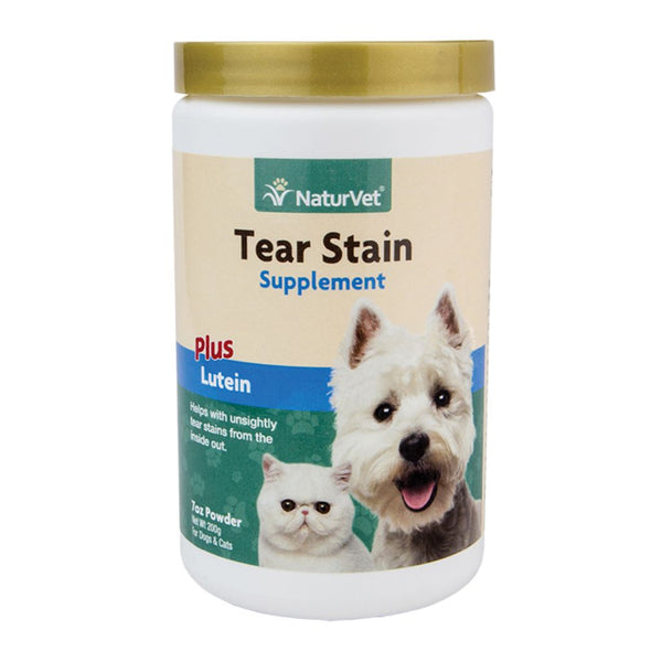 Naturvet Tear Stain Plus Lutein Powder Pet Supplement, 7 oz.