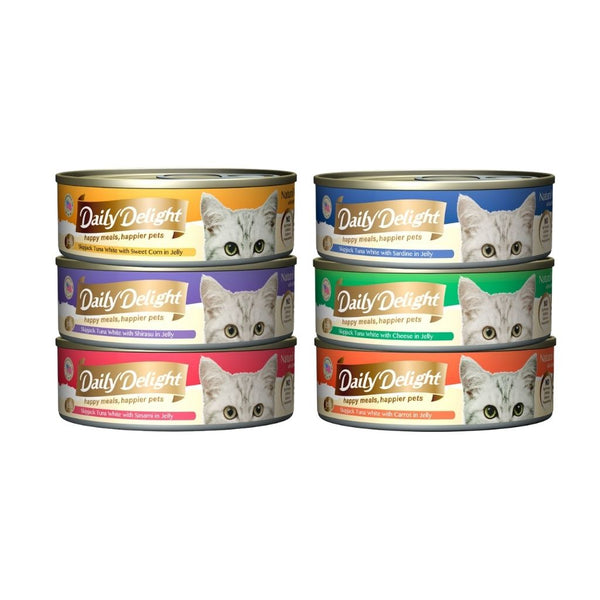 [Bundle Deal] Daily Delight Skipjack Tuna in Jelly Wet Cat Food, 80g