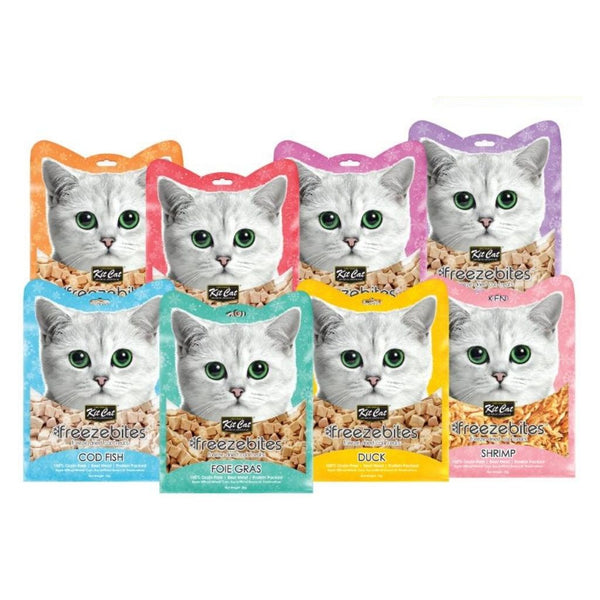 [6 FOR $20.20] Kit Cat Freezebites Assorted Freeze-Dried Cat Treats, 15g