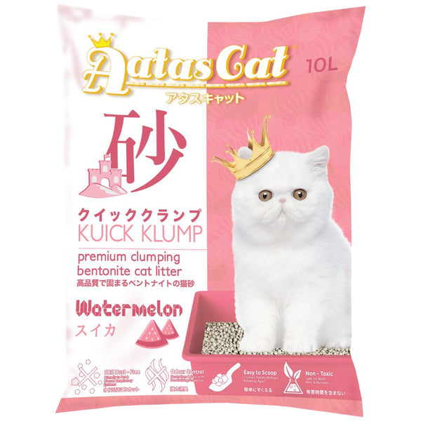 Aatas Cat Kuick Klump Watermelon Bentonite Cat Litter, 10L x 6