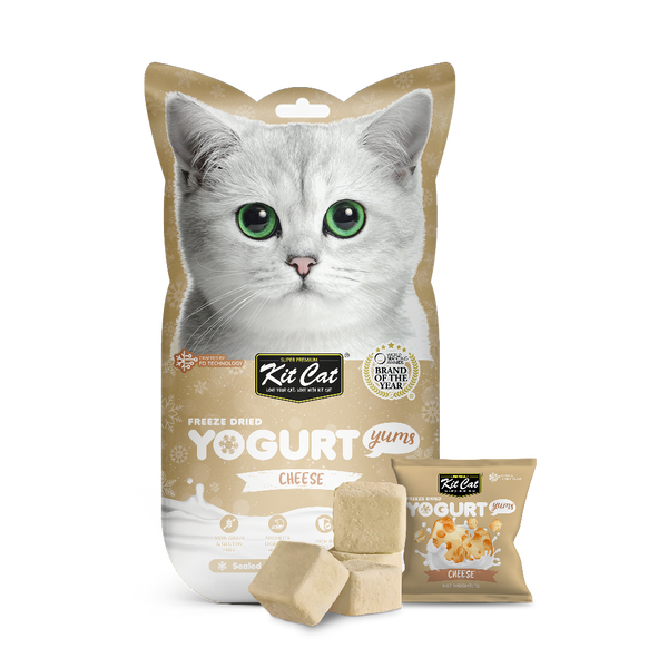 Kit Cat Yogurt Yums Cheese Freeze-Dried Cat Treat (10 Pieces)