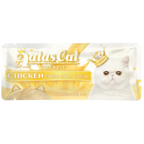 Aatas Cat Crème De La Crème Chicken Cat Treats, 16g.Happy Hoomans 