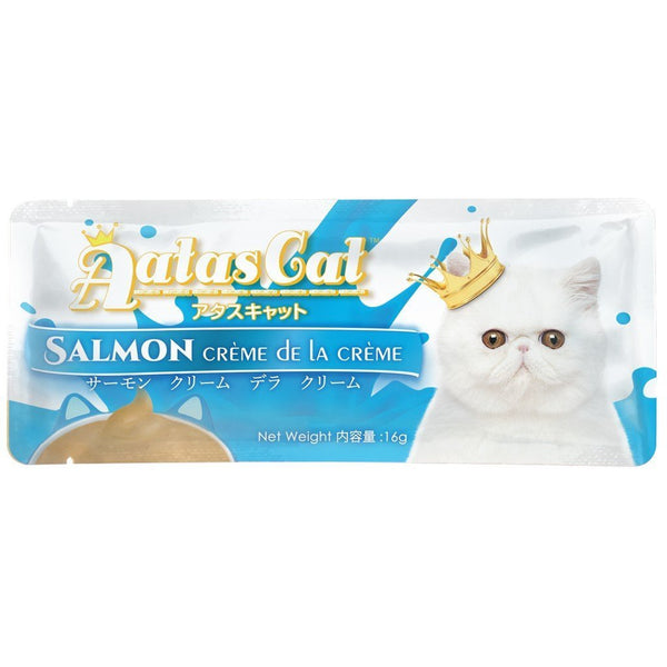Aatas Cat Crème De La Crème Salmon Cat Treats, 16g.Happy Hoomans 