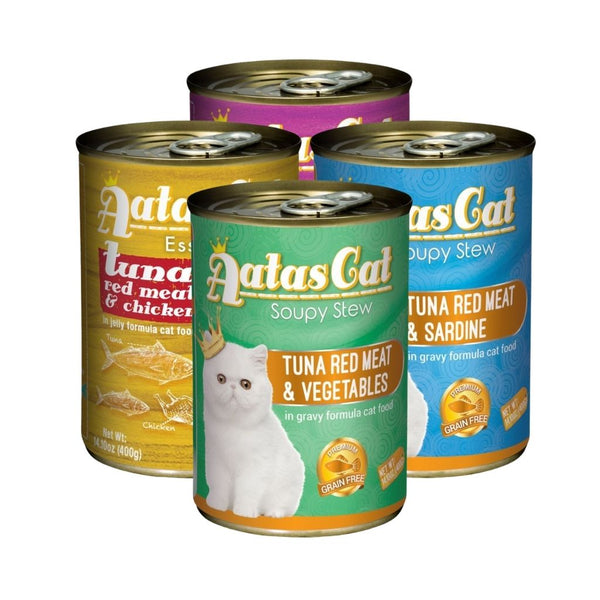 [Mix & Match] Aatas Cat Assorted Wet Cat Food, 400g x 24