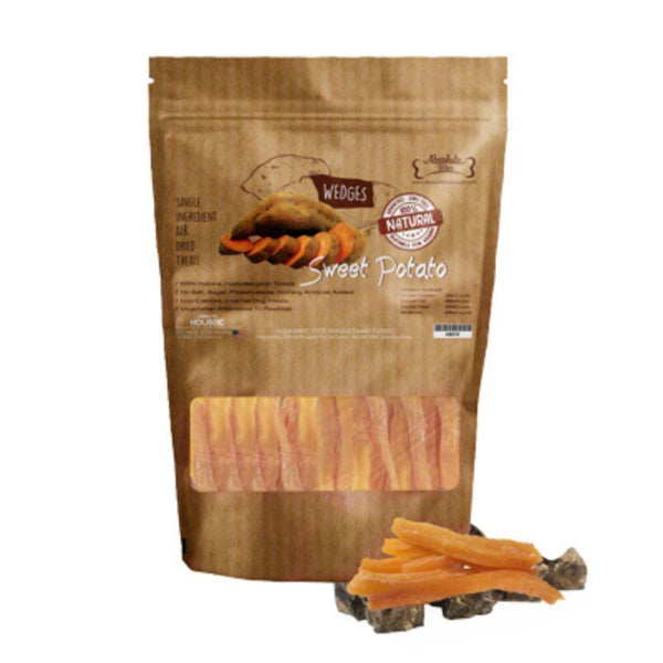 Absolute Bites Air-Dried Sweet Potato Wedges Pet Treats (2 Sizes).Happy Hoomans 