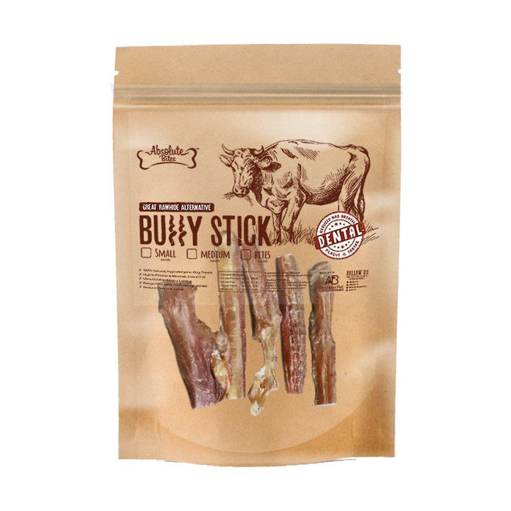 Absolute Bites Bully Sticks Air-Dried Dog Treats (3 Sizes).Happy Hoomans 