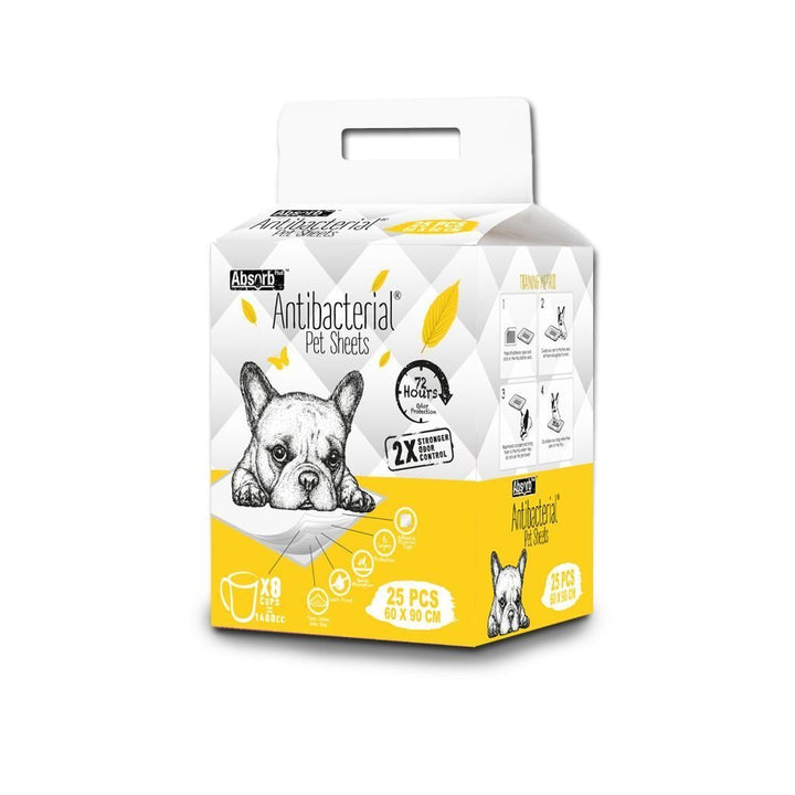 Absorb Plus Anti-Bacterial Training Pee Pads (3 Sizes).Happy Hoomans 