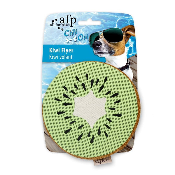 All For Paws Chill Out Kiwi Flyer Dog Toy.Happy Hoomans 