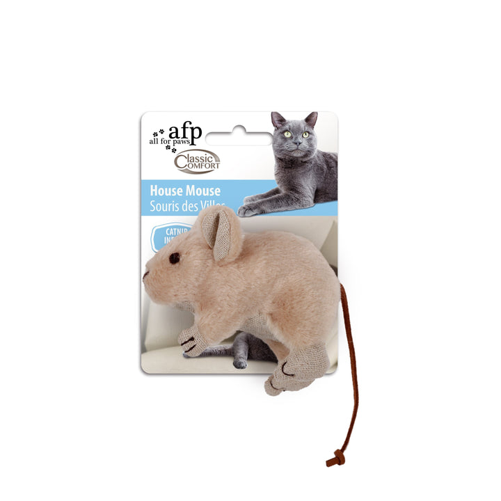 All For Paws Classic Comfort House Mouse Cat Toy (2 Colours).Happy Hoomans 
