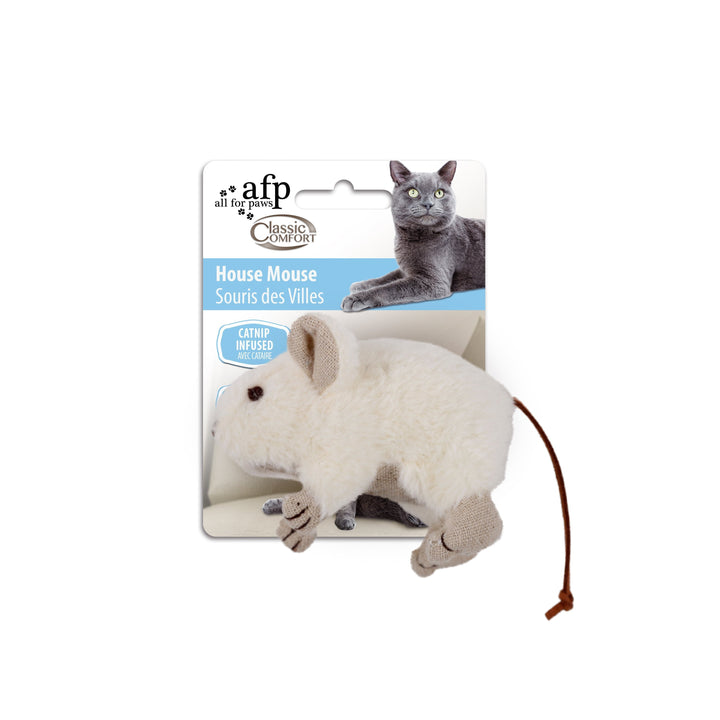 All For Paws Classic Comfort House Mouse Cat Toy (2 Colours).Happy Hoomans 