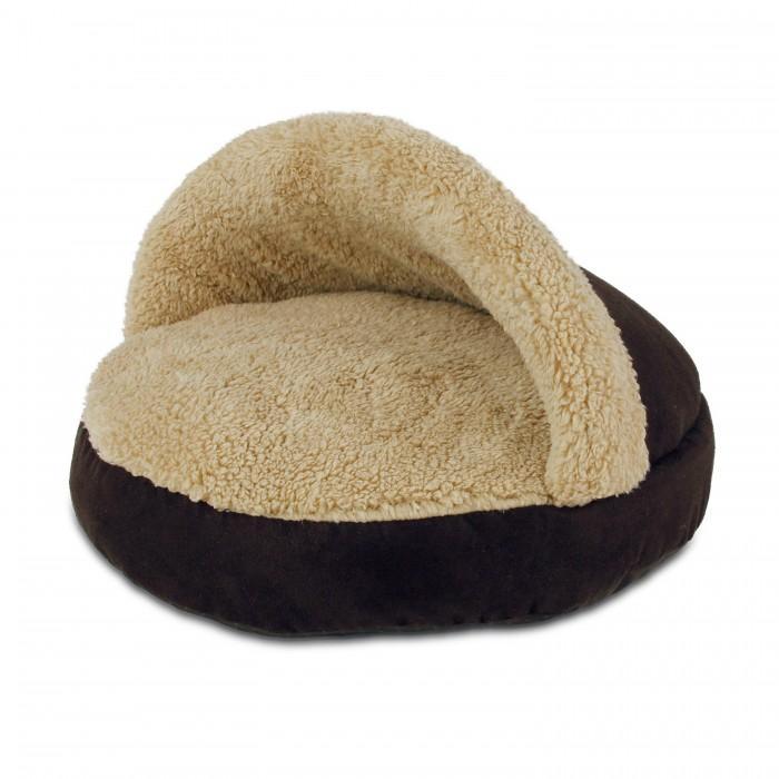 All For Paws Cozy Snuggle Cat Bed - Brown.Happy Hoomans 