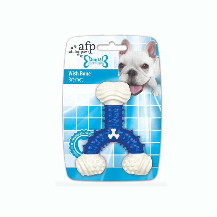All For Paws Dental Chews Dental Wish Bone Dog Toy (3 Colours).Happy Hoomans 