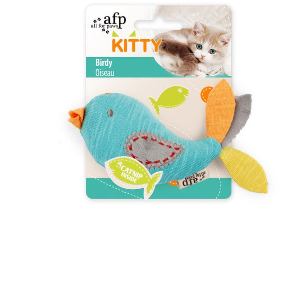 All For Paws Kitty Birdy Plush Cat Toy.Happy Hoomans 