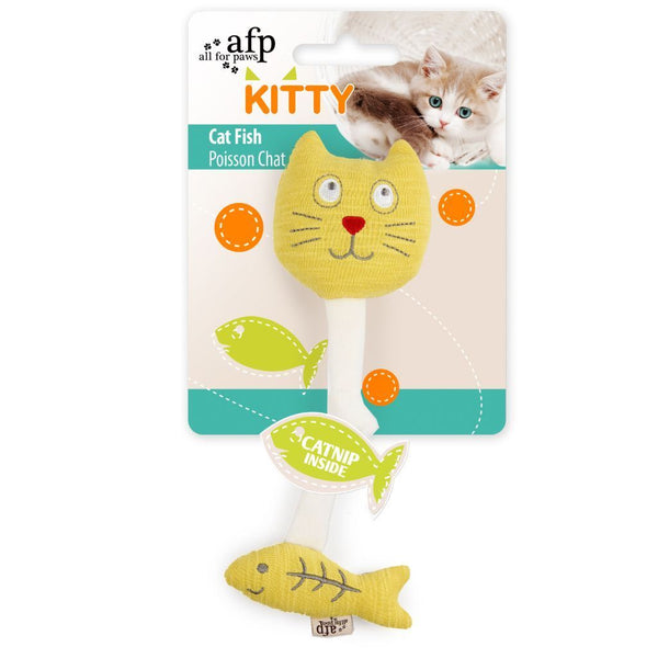 All For Paws Kitty Cat Fish Cat Toy.Happy Hoomans 
