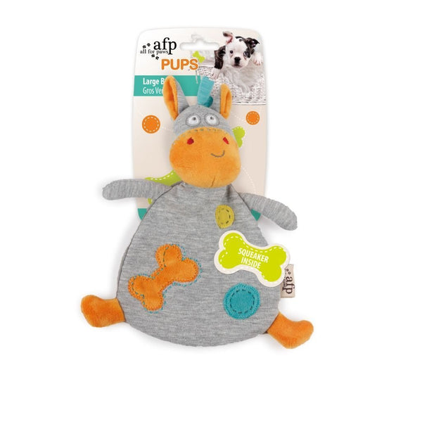 All For Paws Pups Large Belly Squeaky Dog Toy.Happy Hoomans 