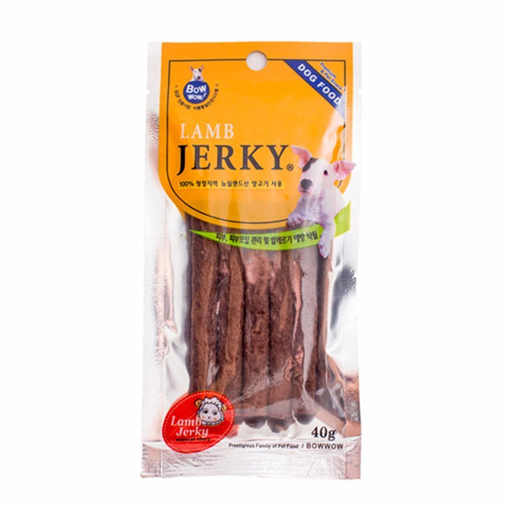 Bow Wow Lamb Jerky Stick Soft Dog Treats, 40g.Happy Hoomans 
