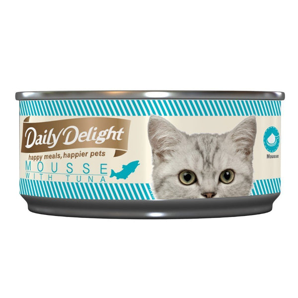 Daily Delight Mousse with Tuna Canned Cat Food, 80g.Happy Hoomans 