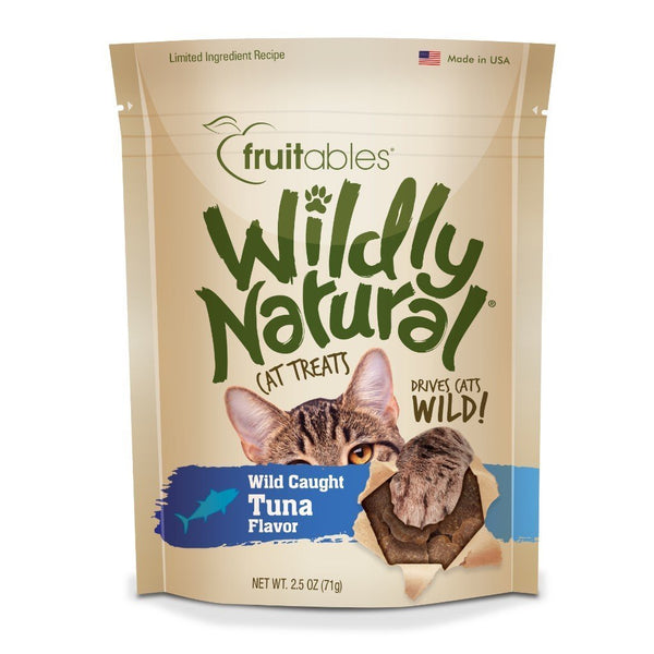 Fruitables Wildly Natural Tuna Flavour Cat Treats, 2.5oz - Happy Hoomans