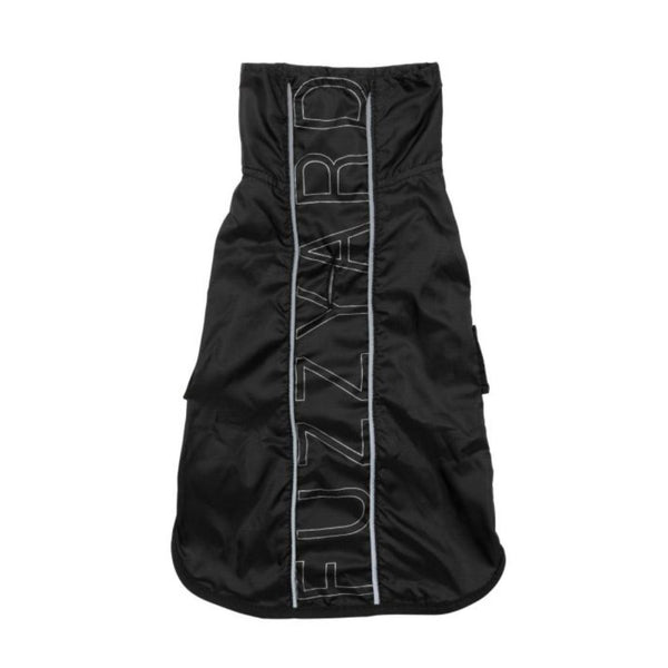 Fuzzyard Osaka Black Raincoat for Dogs (7 Sizes)