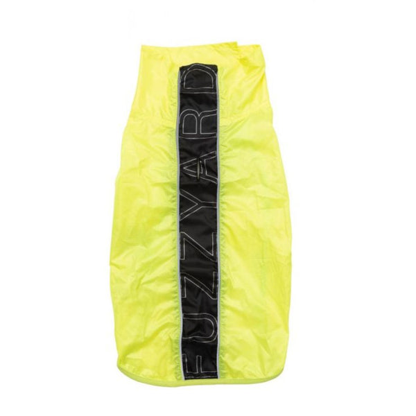 Fuzzyard Osaka Fluro Yellow Raincoat for Dogs (7 Sizes)