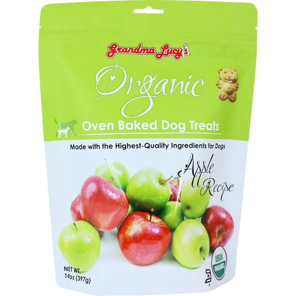 Grandma Lucy's Organic Apple Recipe Oven-Baked Dog Treats, 397g - Happy Hoomans