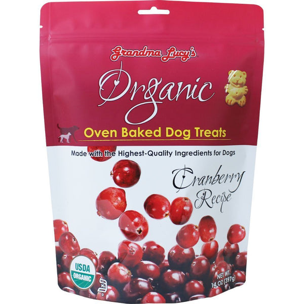 Grandma Lucy's Organic Cranberry Recipe Oven-Baked Dog Treats, 397g - Happy Hoomans