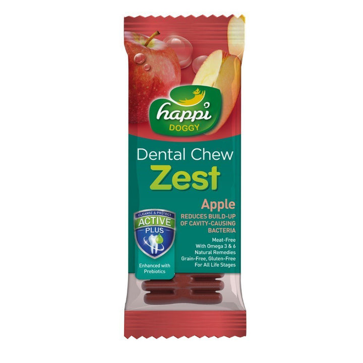 Happi Doggy Zest Apple Dog Dental Chews (2 Sizes) - Happy Hoomans
