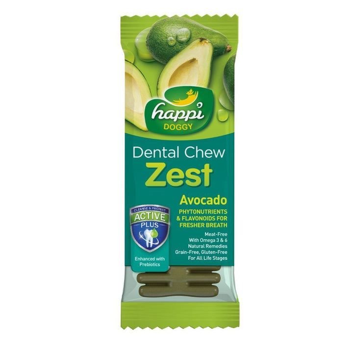 Happi Doggy Zest Avocado Dog Dental Chews (2 Sizes) - Happy Hoomans