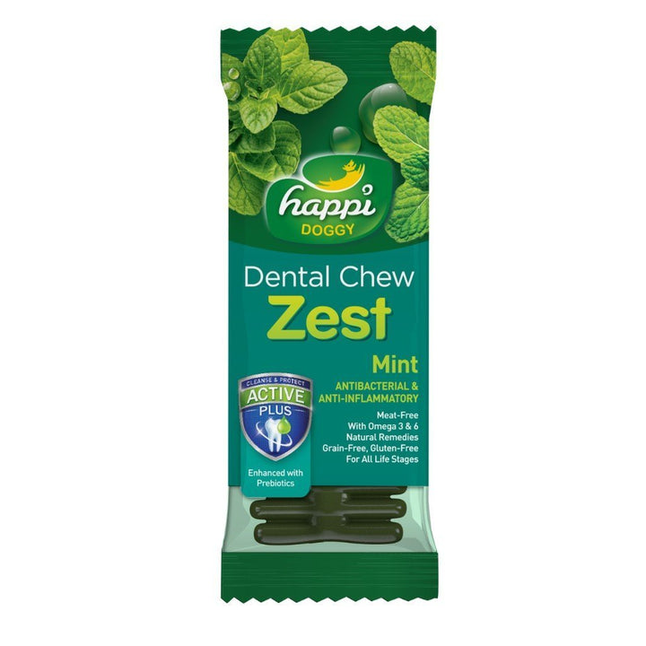 Happi Doggy Zest Mint Dog Dental Chews (2 Sizes) - Happy Hoomans