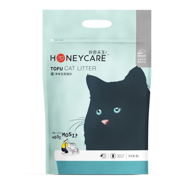 Honey Care Tofu Litter, 6L - Happy Hoomans