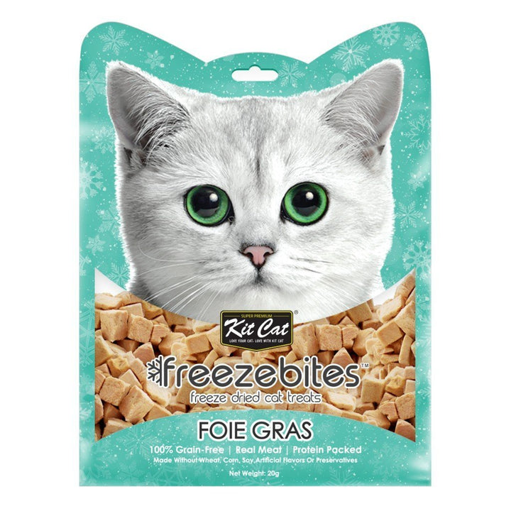 Kit Cat Freezebites Foie Gras Freeze-Dried Cat Treats, 15g - Happy Hoomans