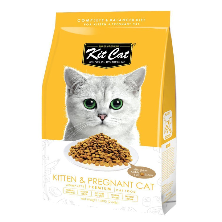 Kit Cat Kitten & Pregnant (Healthy Growth) Premium Dry Cat Food (2 Sizes) - Happy Hoomans