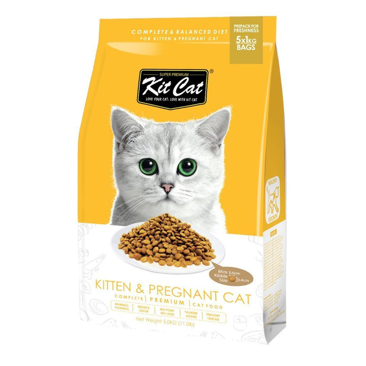Kit Cat Kitten & Pregnant (Healthy Growth) Premium Dry Cat Food (2 Sizes) - Happy Hoomans