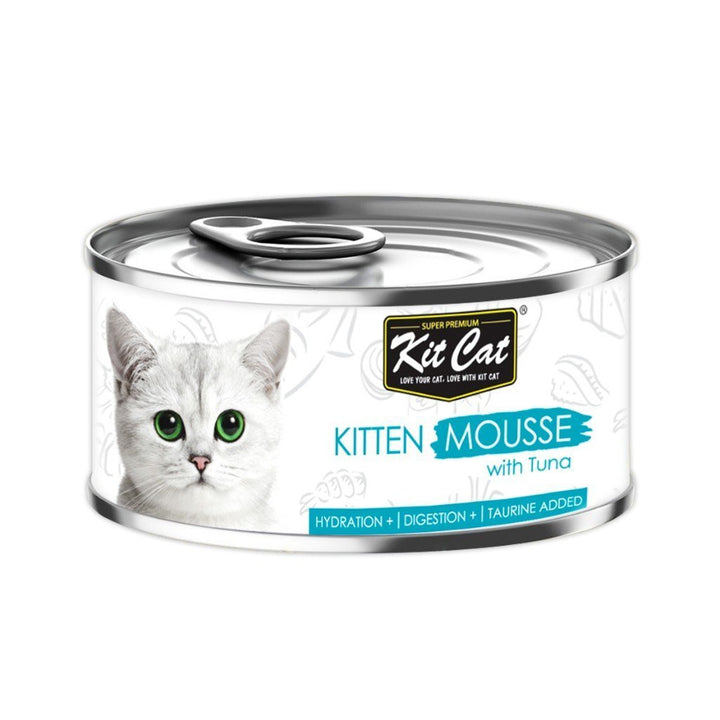 Kit Cat Kitten Tuna Mousse Wet Cat Food, 80g - Happy Hoomans