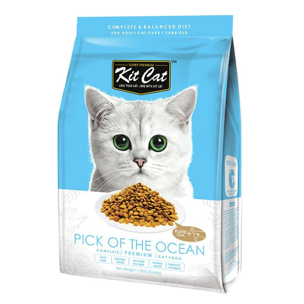 Kit Cat Pick Of The Ocean (Urinary Care) Premium Dry Cat Food (3 Sizes) - Happy Hoomans