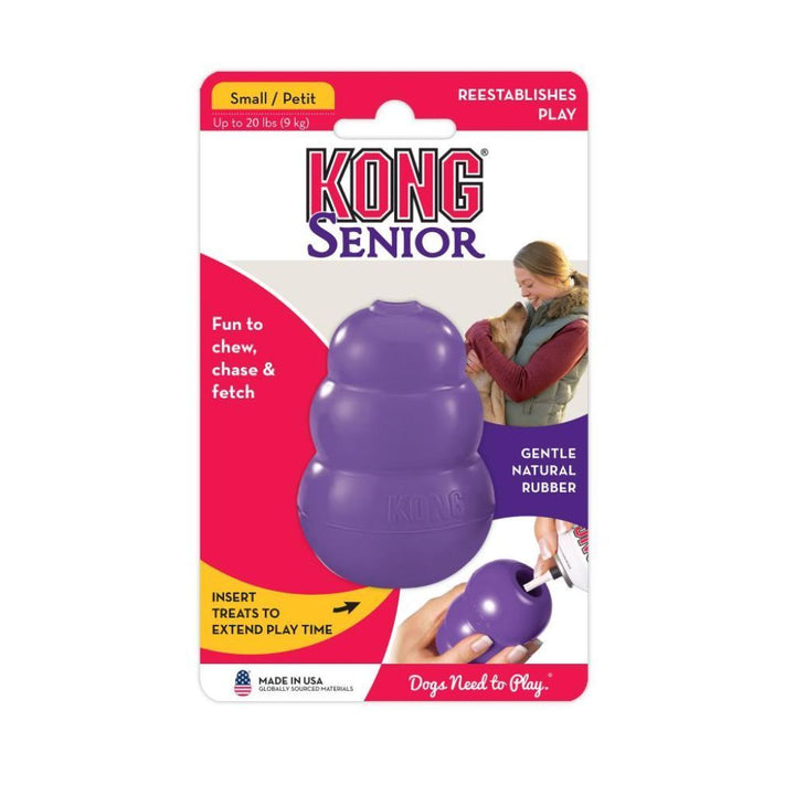 Kong Senior Rubber Dog Toy (3 Sizes) - Happy Hoomans