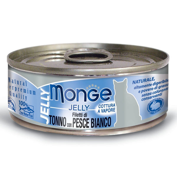 Monge Jelly Yellowfin Tuna With Seabream Canned Cat Food, 80g - Happy Hoomans
